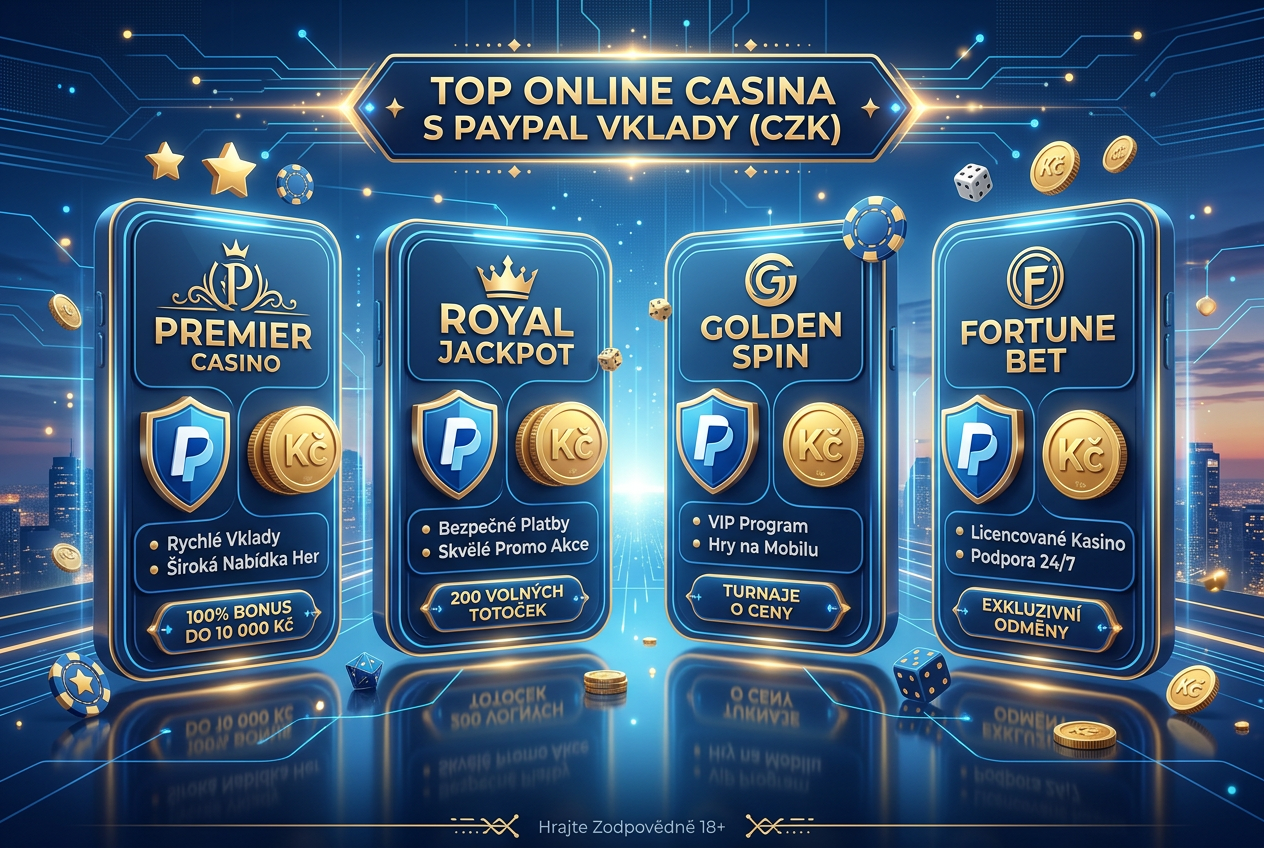 Přehled nejlepších PayPal kasin v České republice pro rok 2026